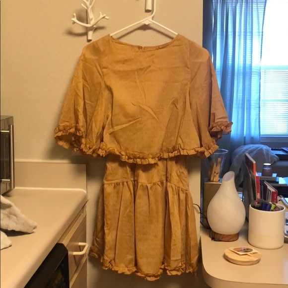 Princess Polly ASTRO MINI DRESS MUSTARD - Picture 8 of 8